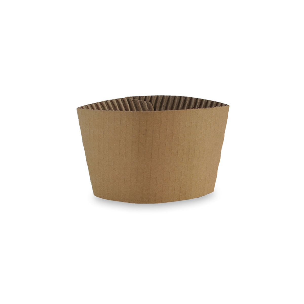 Hot Cup Corrugated Sleeve Fits 10-24 oz., Kraft — Case of 1000 (Item 47ESCS)