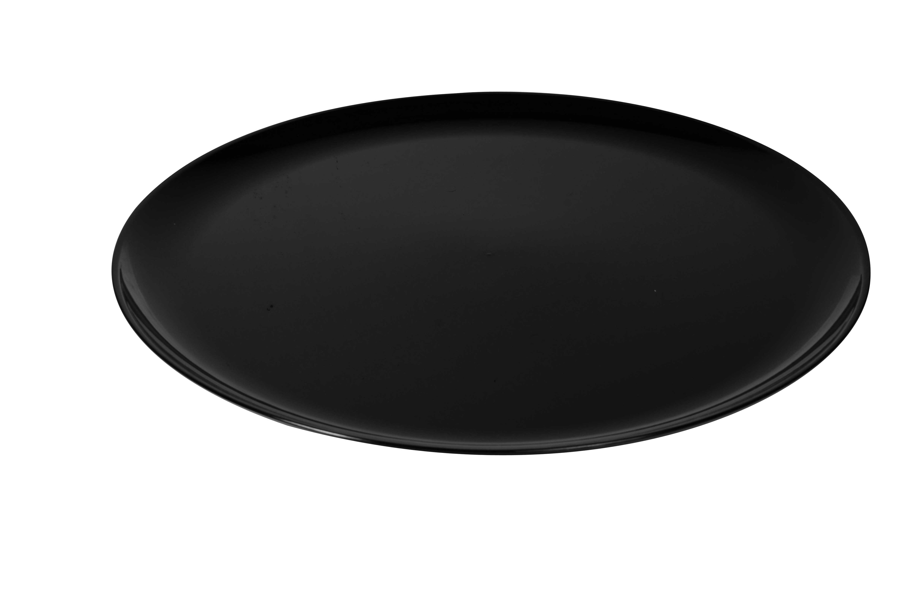 12" Classic Round Catering Tray. Available in black, clear or white. 25 per case. #8201
