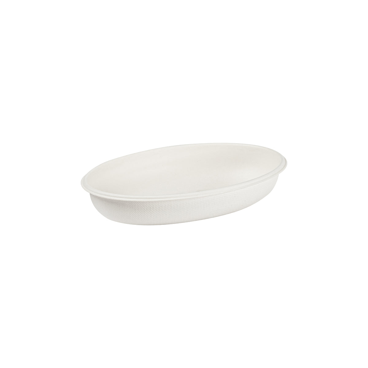 18 oz. Oval Bowl - PFAS Free, White — Case of 300 (Item 43OB18.WH)