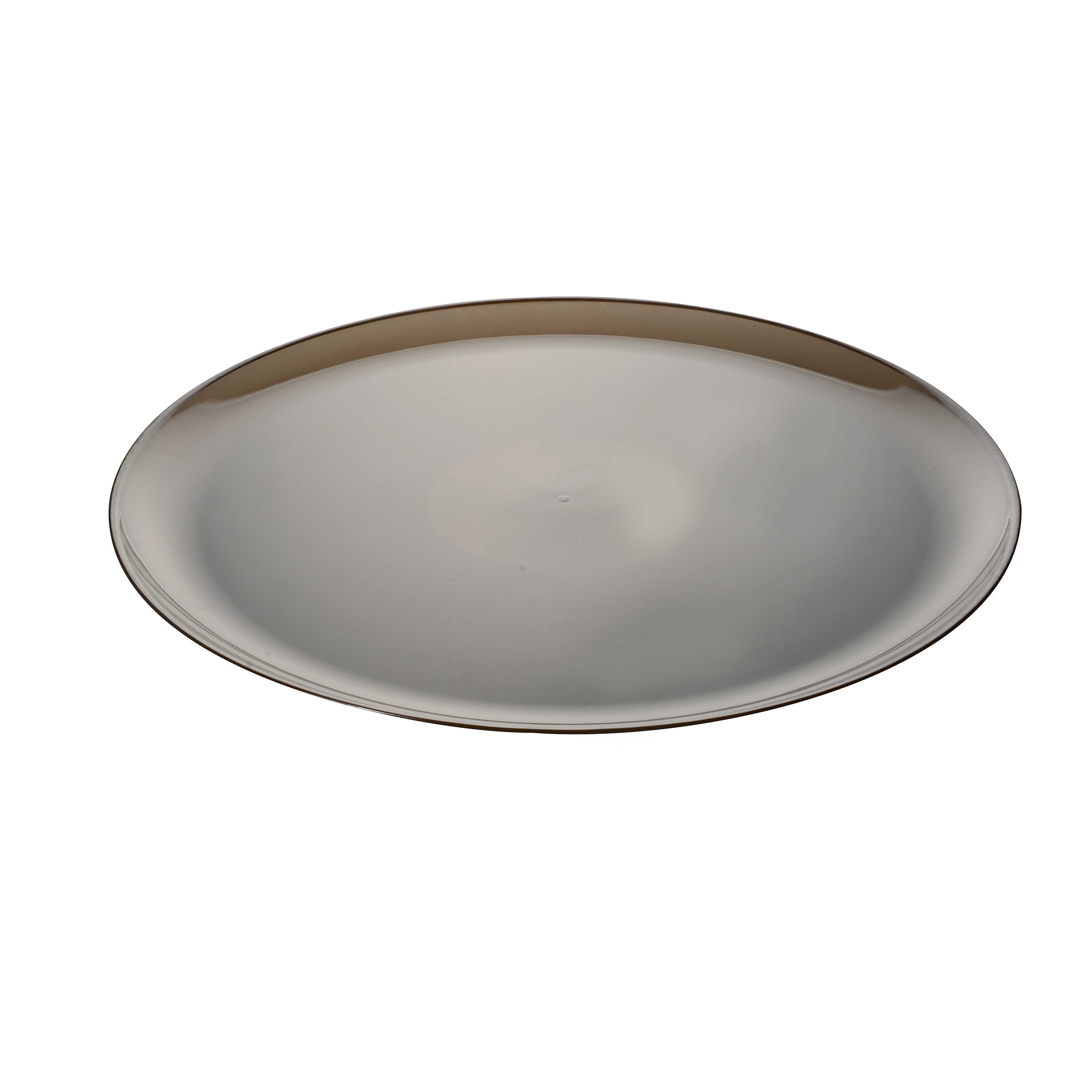 16" Classic Round Catering Tray.  Available in black, clear, smoke and white. Fineline 8601