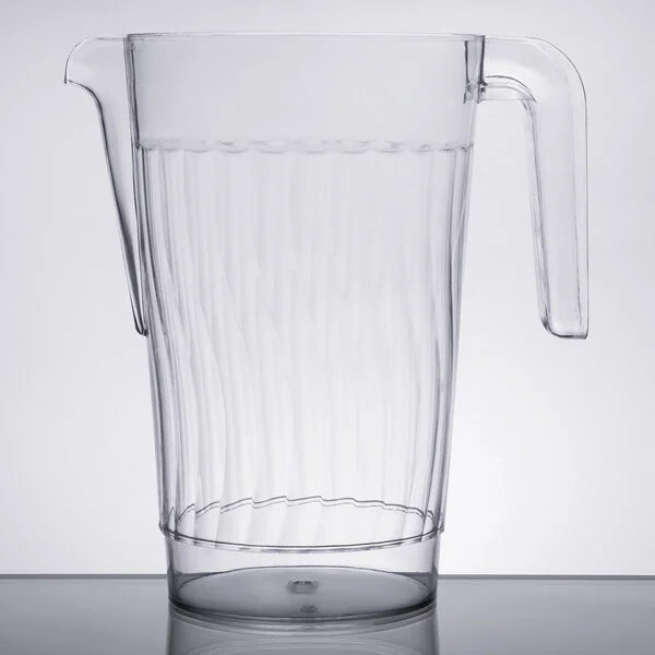 Fineline 50 oz. Clear Plastic Pitcher - 50/Case