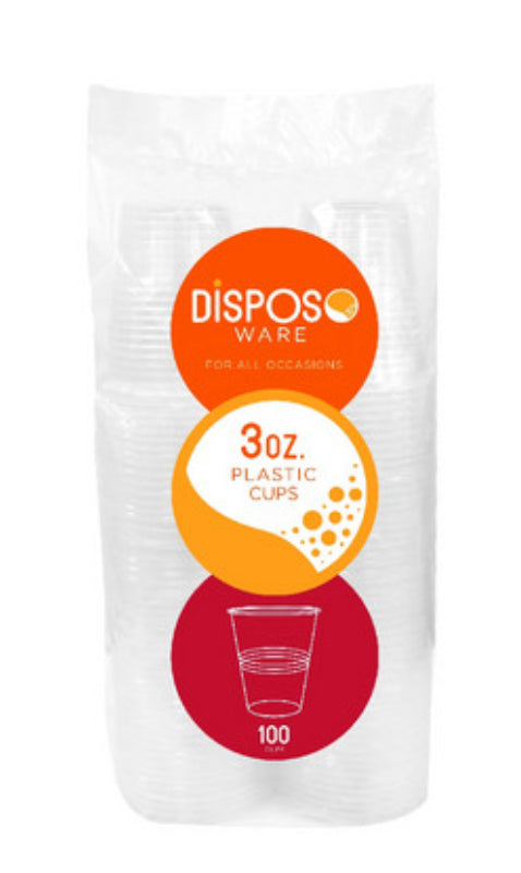 3 oz Plastic Soft Translucent Cup