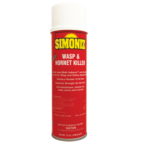 Simoniz Wasp & Hornet Aerosol 20 oz net weight. 12 per case.