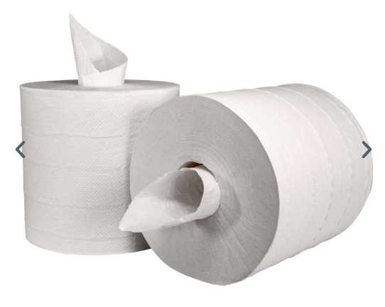 TOWEL Centerpull 2 ply White 9" Perforated 600 Sheets per roll 6 rolls per case NP6600-9