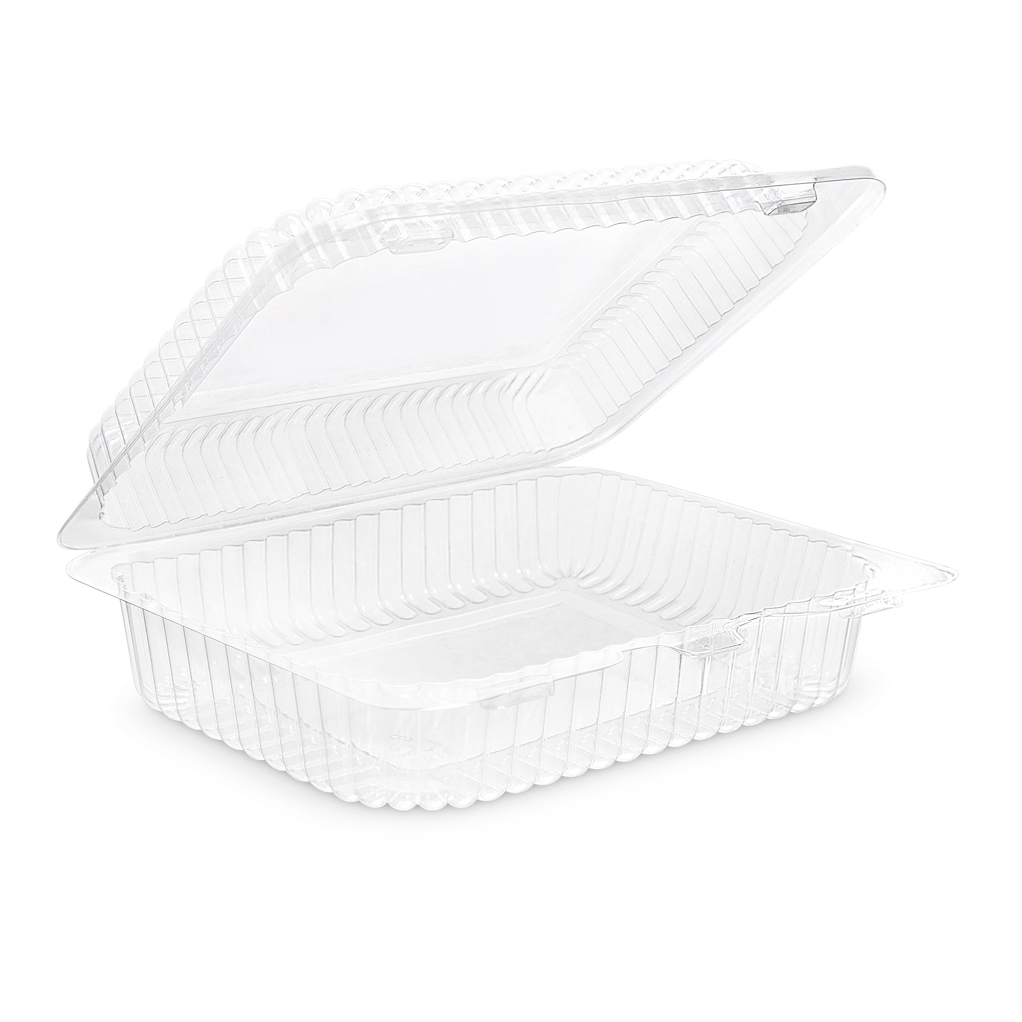 Clear Hinged Container 6 15/16" x 5 7/8" x 2 1/16" CL26
