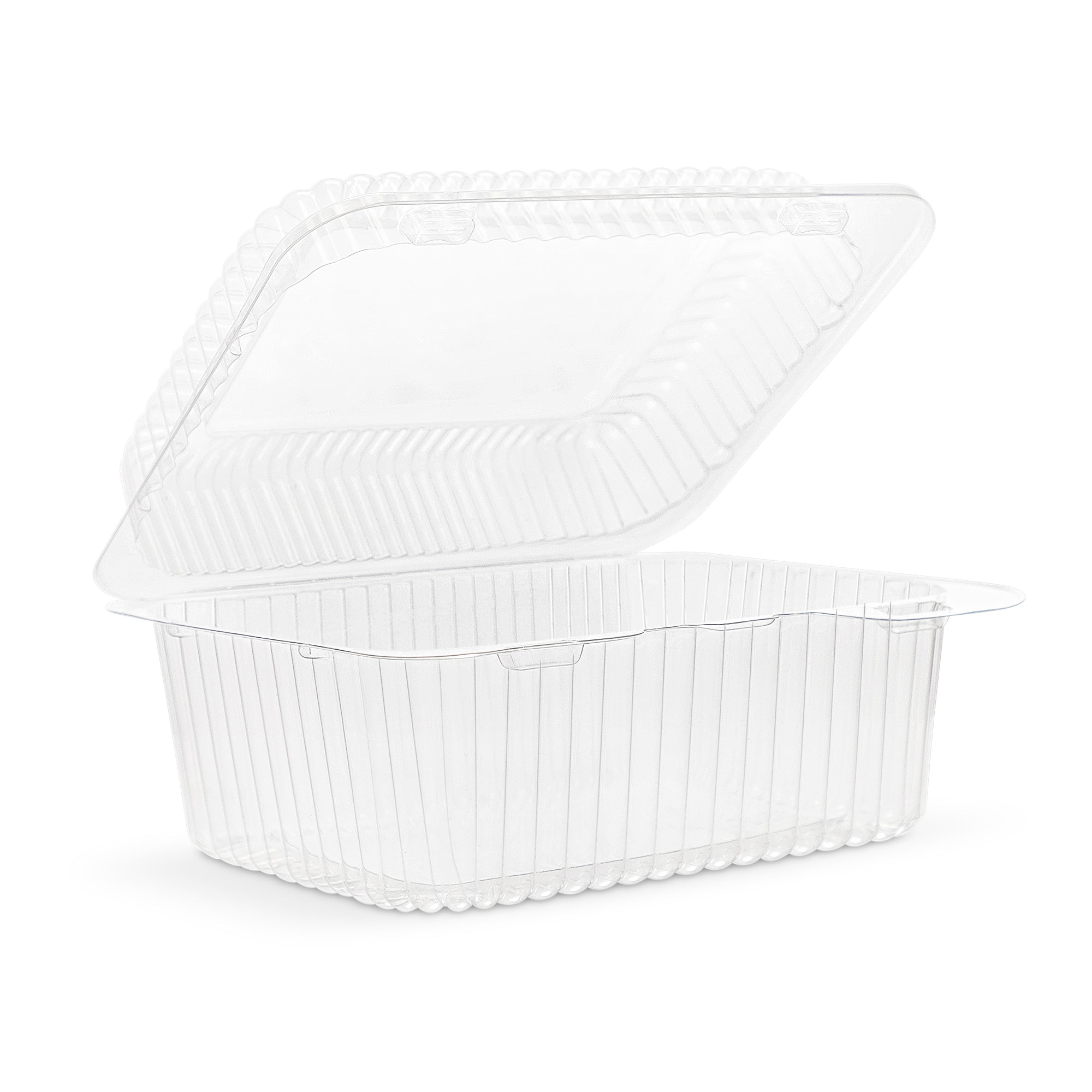 Clear Hinged Container 6 15/16" x 5 7/8" x 3 1/2" CL27