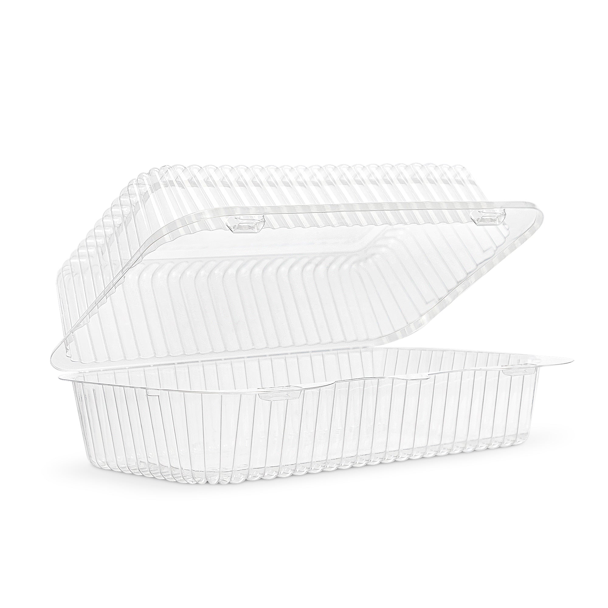 clear Hinged Container 8 7/8" x 5 5/16" x 3 3/8" CL35