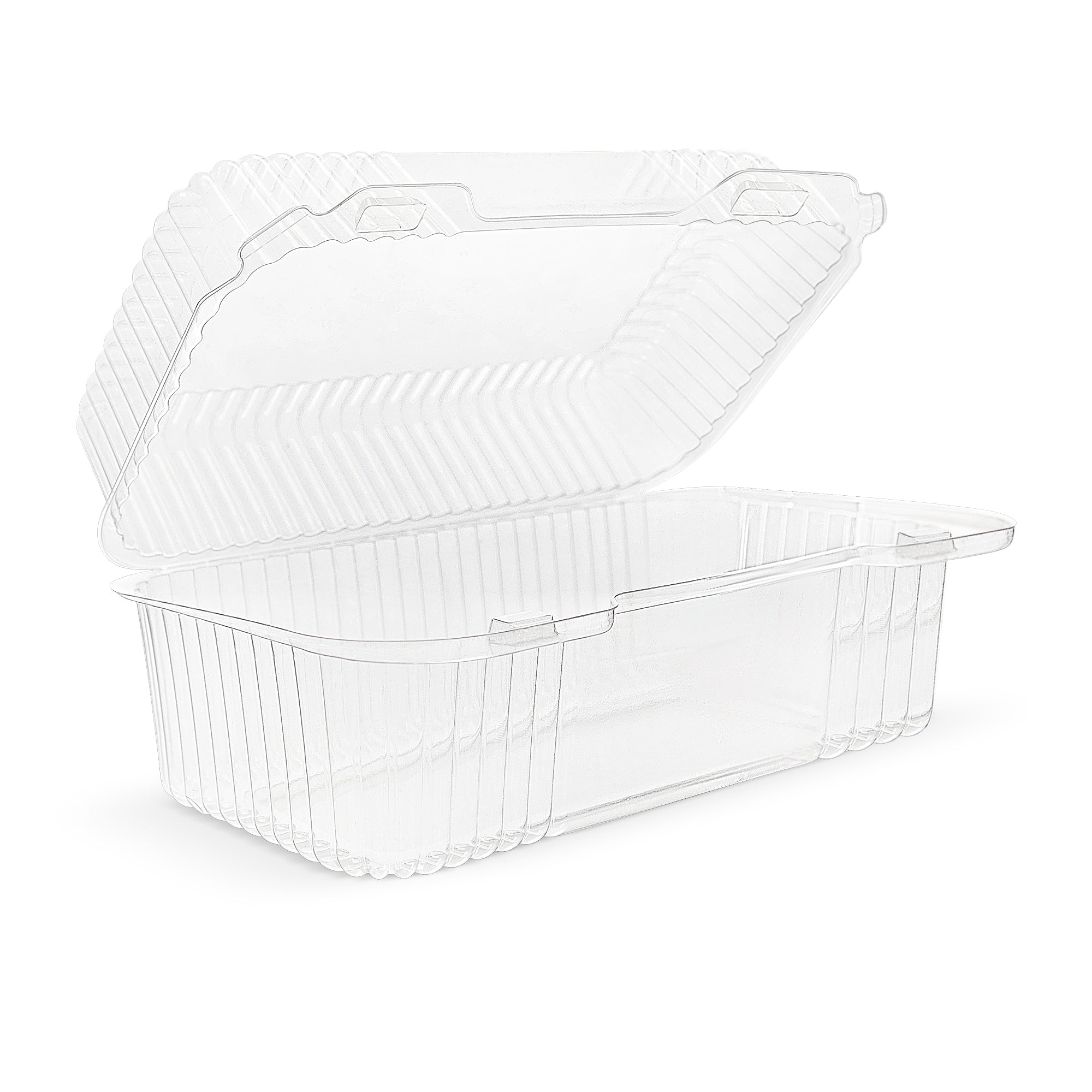 Clear Hinged Container 8 7/8" x 4 3/8" x 3 3/4" CL38D