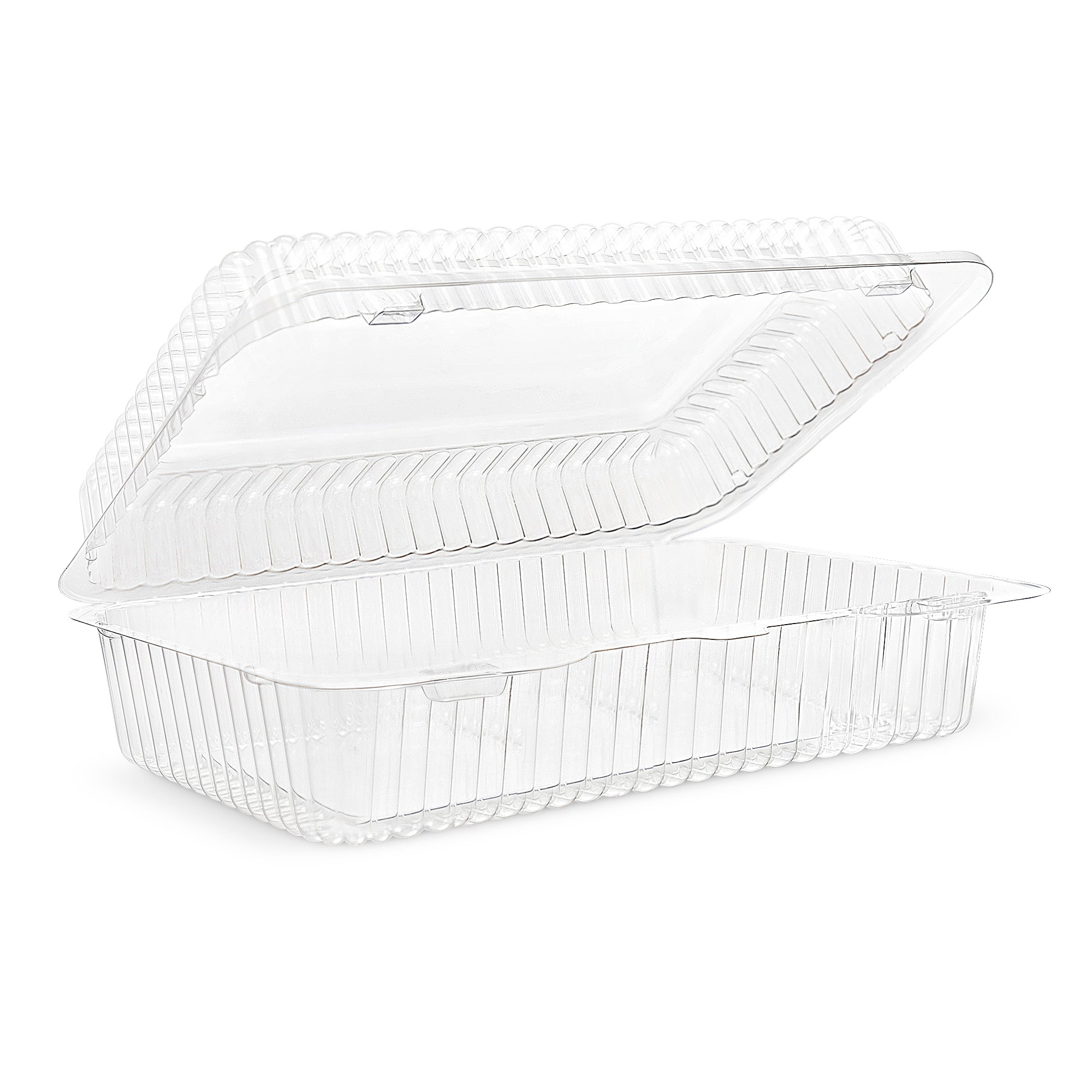Clear Hinged Container 9 3/8" x 6 3/4" x 3 1/16 CL40