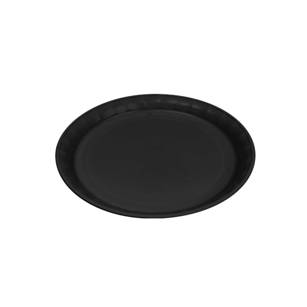 12" Round PP Tray, Black — Case of 25 (Item EMI-720.BK)