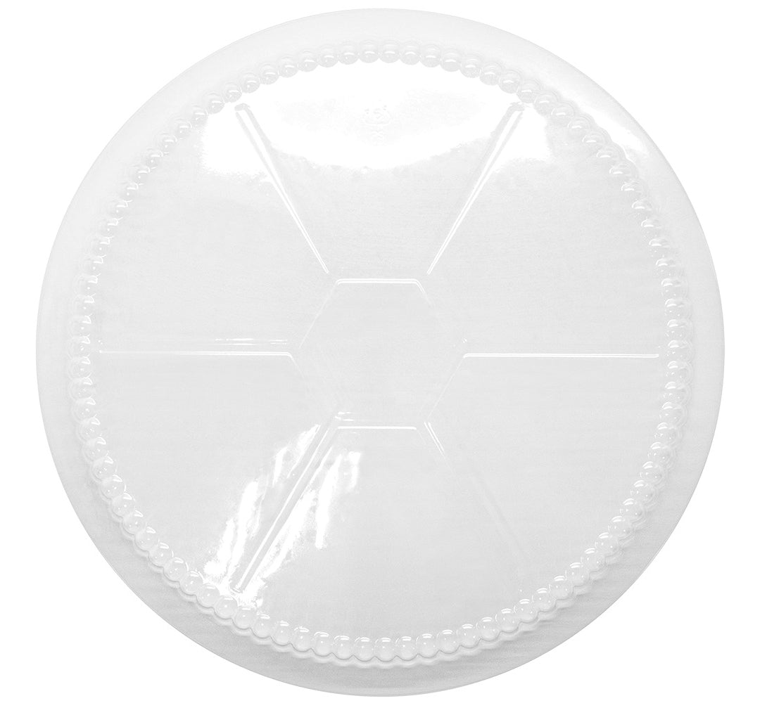 Clear PS Plastic Dome Lid Fits 9" Round Foil Pan Packed 500/Cs