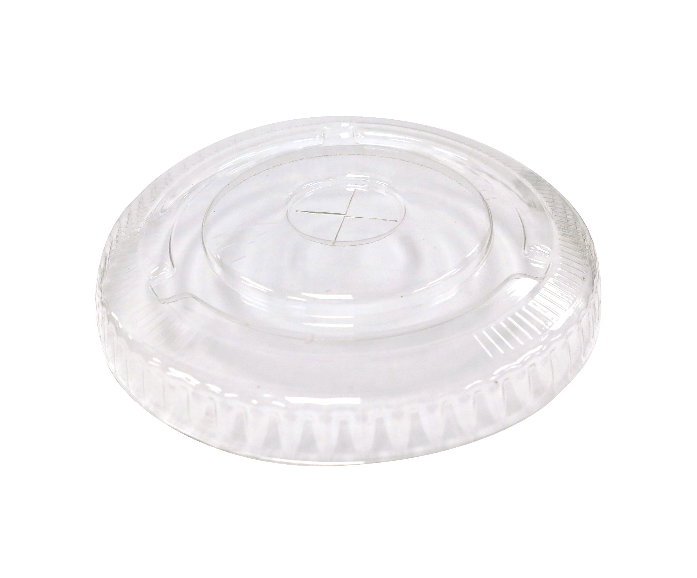 PET Dome Lid With Straw Slot Fits 12 to 24 oz PET cup
