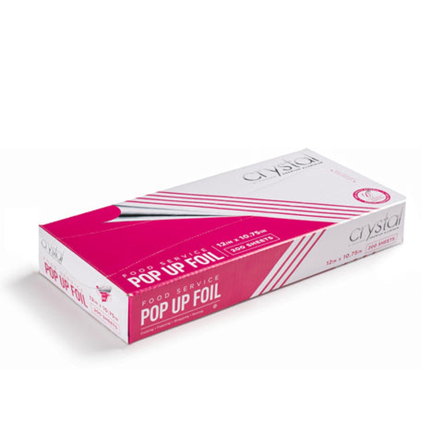 ALUMINUM INTERFOLD Pop Up Sheets FOIL 12"  12 X 200 per case FULL CASE
