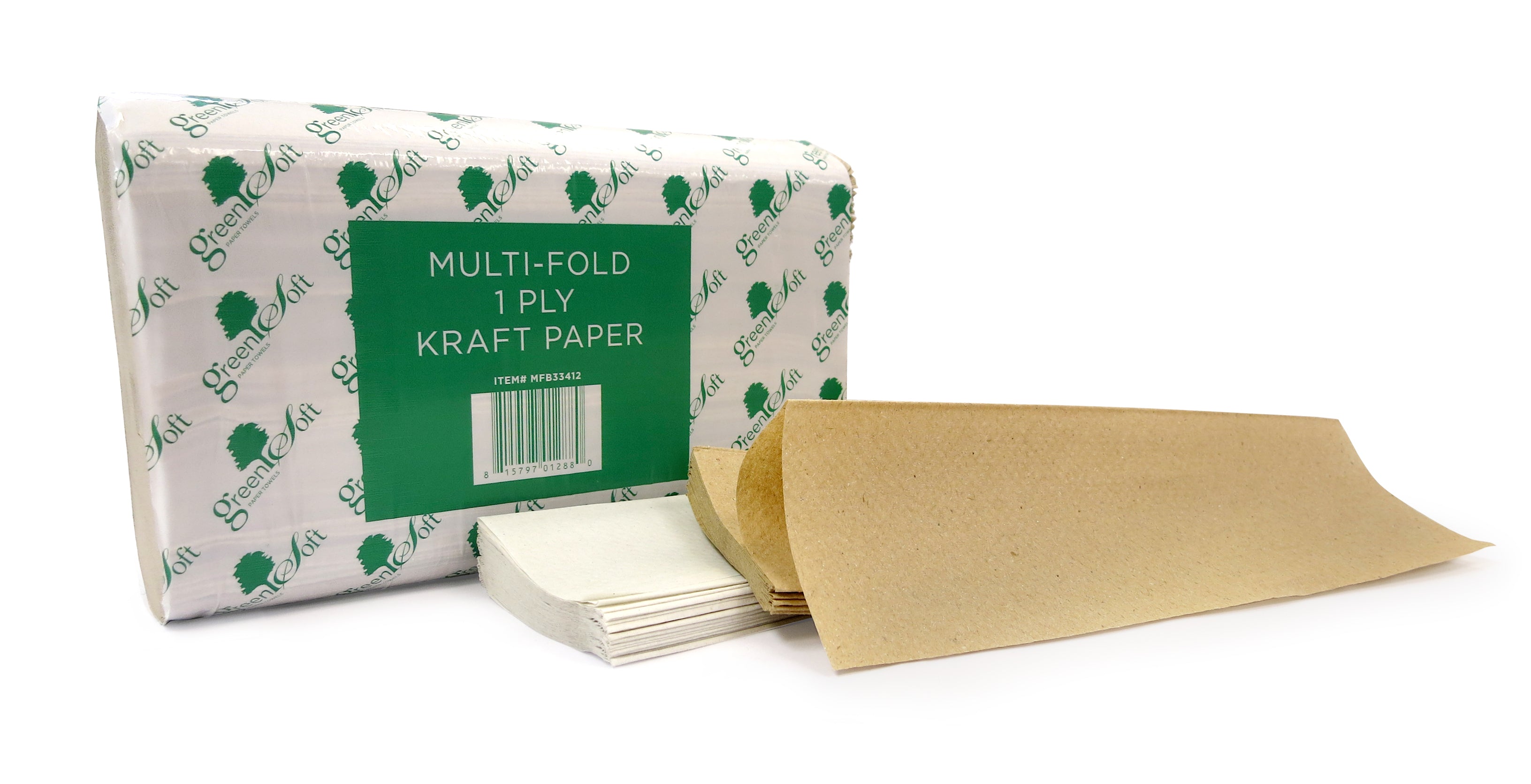 Multifold Towels Brown Import 12 packs of 334