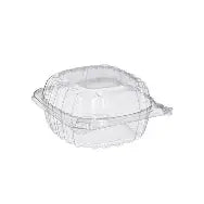 Clear Hinged Container 5 1/4" x 5 5/8" x 2 3/4"
