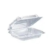 Clear Hinged Container 8 11/16" x 7 1/8" x 2 1/4"