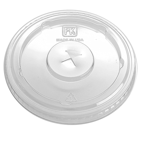 Flat Straw LID 12 - 24 oz Pet Cups