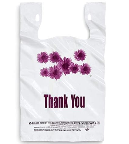 Plastic Shopping Flower Bag
