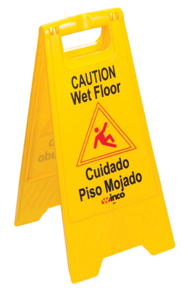 Wet Floor Sign Bilingual