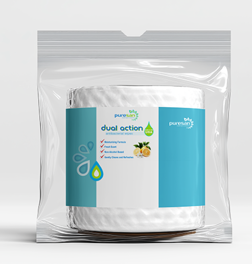 PureSan Antibacterial Wipes 2x2000