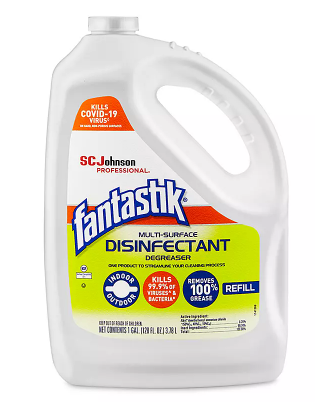 Degreaser Disinfectant Fantastik Multi Surface 4 x 1 gallon per case 31600345