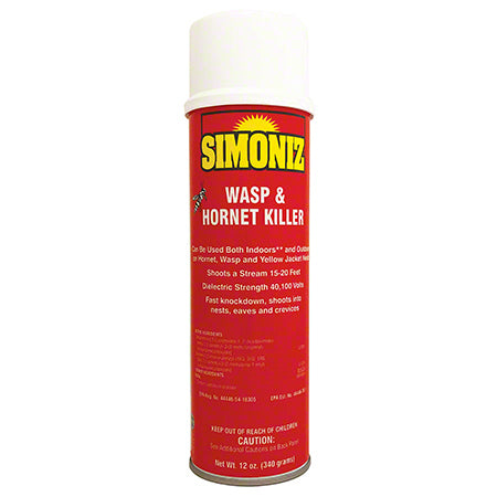 Simoniz Wasp & Hornet Aerosol 20 oz net weight. 12 per case.
