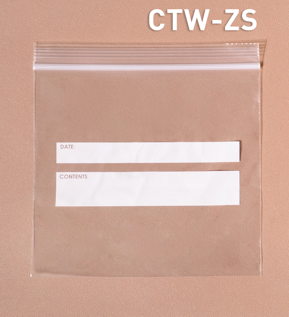 Double Track Zipper Bag 6.5 x 6"