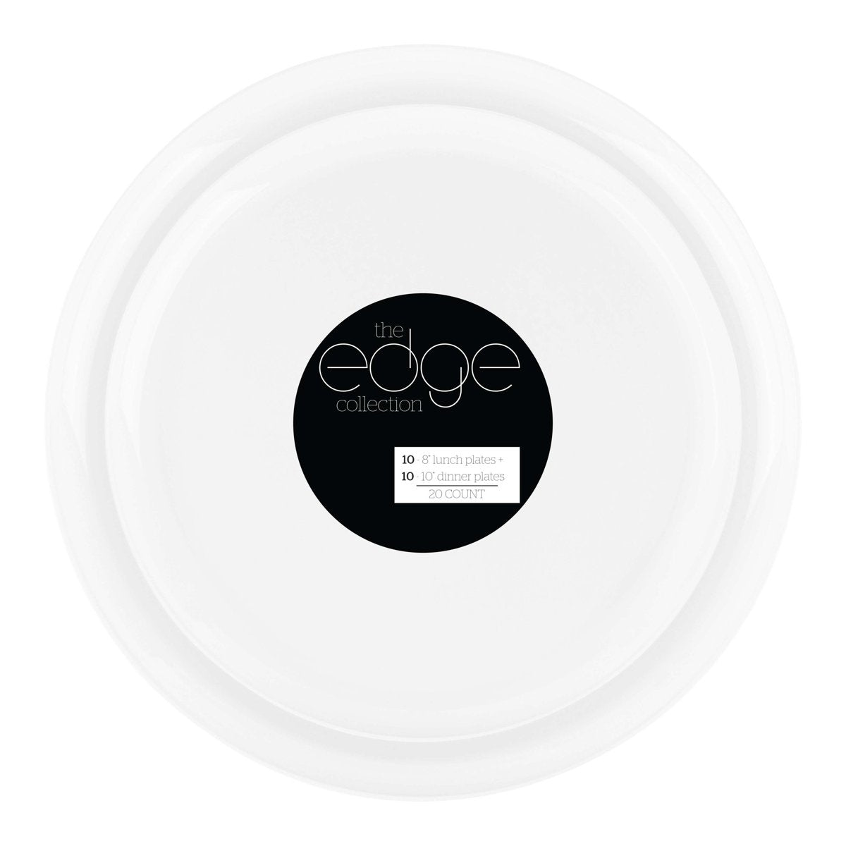 Edge Plates Combo - White 8" + 10" (BST-4112)