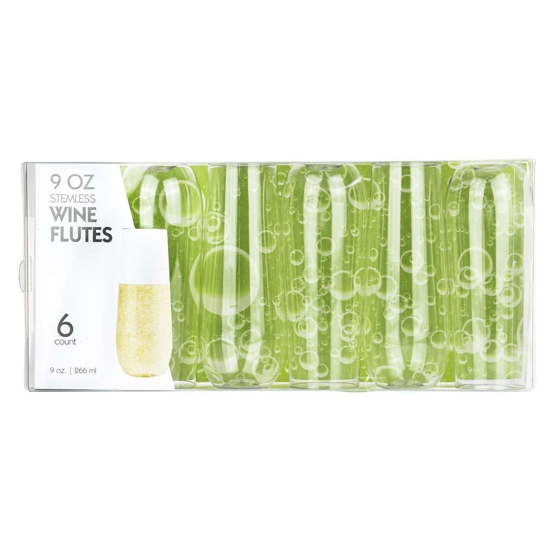 Clear Stemless Goblets - 9 oz Tall (12/6 ct) (BST-2821)