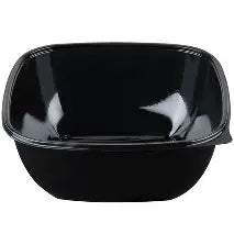 160 OZ PET Black Square Catering Bowl