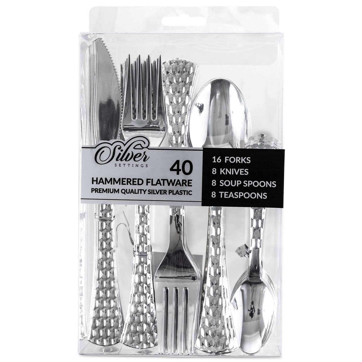Silver Hammered Cutlery Combo (BST-2711)
