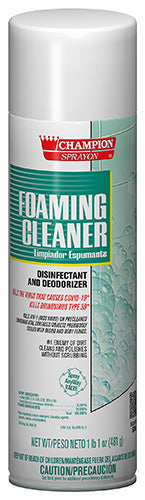 Foaming Quatenary Germicidal Cleaner 17 oz net weight Aerosol