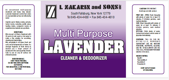 Cleaner and Deodorizer LAVENDER 115274-41
