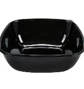 320 oz Square Black Catering Bowl