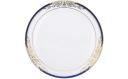 7.5" Salad Plate, White, Blue-Gold — Case of 120 (Item 4907-WHBG)