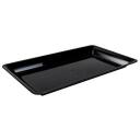 Fineline Rectangular Tray 10" x 8" Black Polypropylene SELECT COLOR - 25/Case
