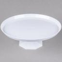 Cake Stand Two Piece 9.75” SELECT White Clear Black Fineline 12/CS