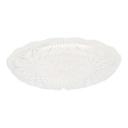 Fineline CCS1200 Platter Pleasers 12" Clear Scalloped Plastic Catering Tray - 25/Case
