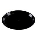 16" Vintage Round Tray, Black — Case of 25 (Item 7610TF-BK)